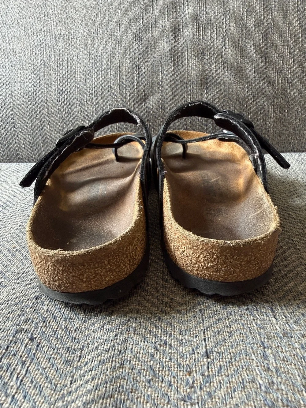 Birkenstock MAYARI Earth Black Leather Sandals Size: 39( L8/M6)